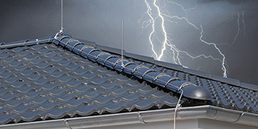 Äußerer Blitzschutz bei Fiedler Elektro-Sanitär-Heizung-Solar in Lohr/ Main